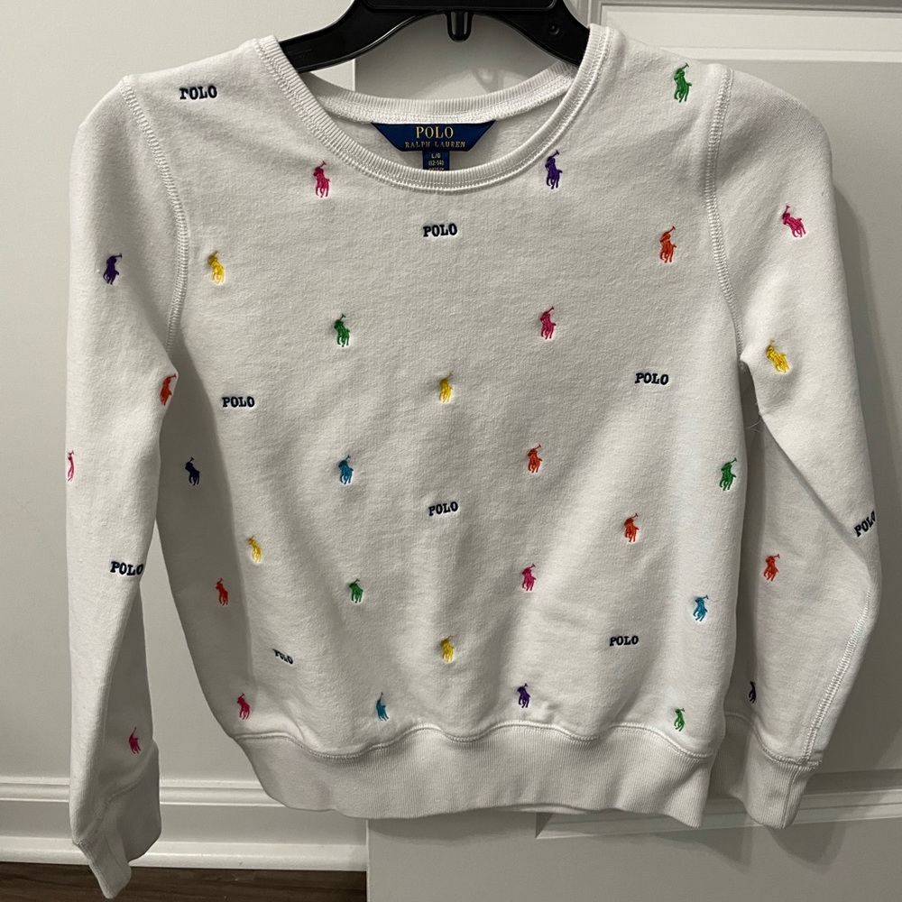Polo by Ralph Lauren Big Girls Long Sleeve Pony Magic Sweatshirt
